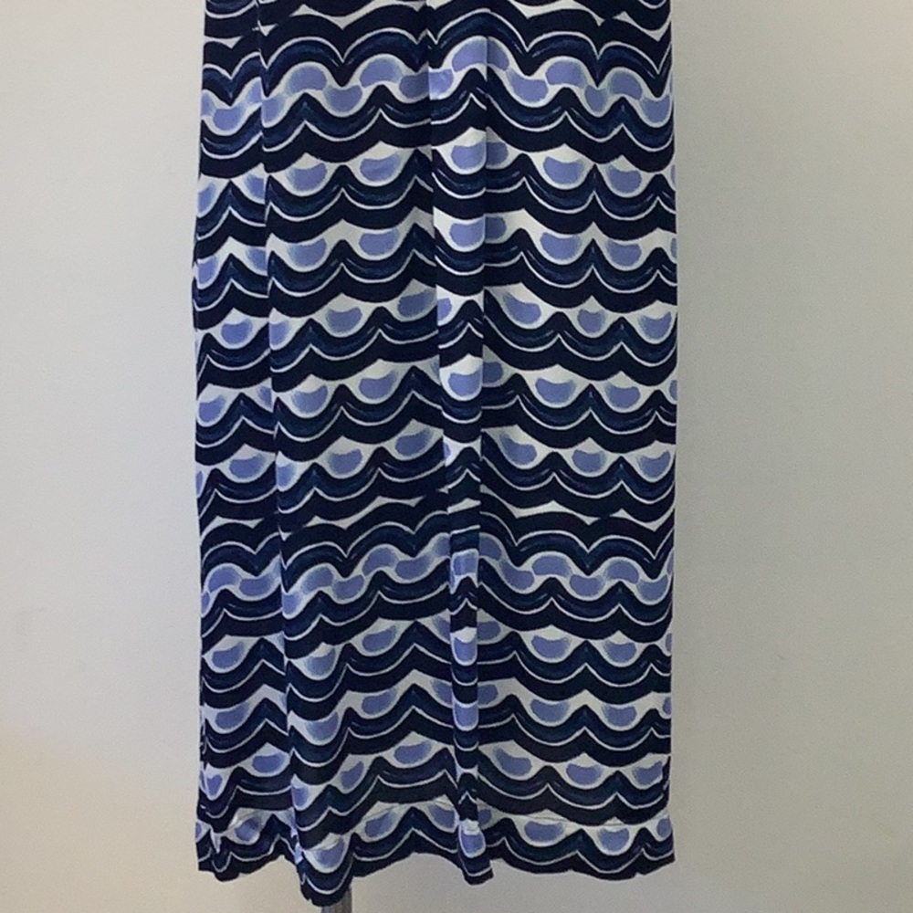 Tommy Bahama “making waves” Blue and White Patterned Dress size xl - Picture 4 of 12